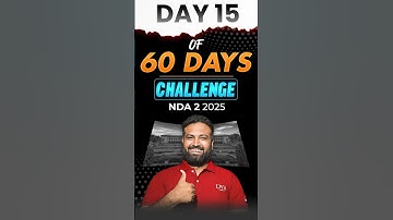 Day 15/60 | NDA 2 2025 Written Exam Preparation | 60 𝐇𝐀𝐑𝐃 𝐂𝐡𝐚𝐥𝐥𝐞𝐧𝐠𝐞 🔥| #nda #shorts #viral  #lws