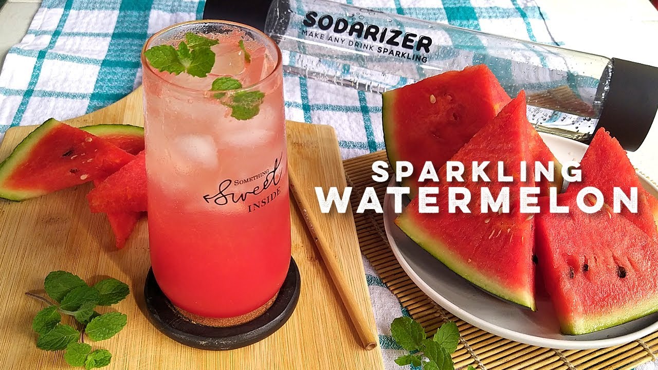 Sparkling Watermelon Juice Fresh Fruit Soda Sodarizer YouTube