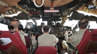 Flying the Antonov 12 with cockpit footage and cargo door lowered inflight Flying the Antonov 12 with cockpit footage and cargo door lowered inflight