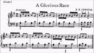 Children's Piano Pieces No.22 Chwatal A Glorious Race (P.37) Sheet Music
