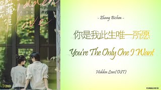 [Hanzi/Pinyin/English/Indo] Zhang Bichen - 你是我此生唯一所愿 You're The Only One I Want [Hidden Love OST]