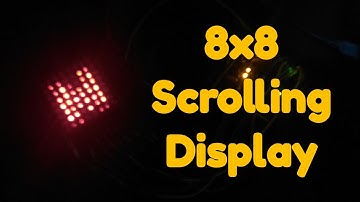 How to make Scrolling  8x8 LED MatrixText Display  using Arduino ||Arduino Projects -1