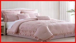 Amrapur Overseas Antonella 8-Piece Pleated Comforter Set (Queen, Mauve) - HIP Shop