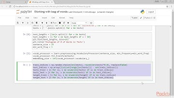 TensorFlow for Neural Network Solutions: Working with Bag-of-Words|packtpub.com