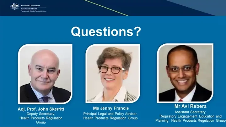 TGA Webinar: Proposed changes to nicotine supply: Q&A session 1