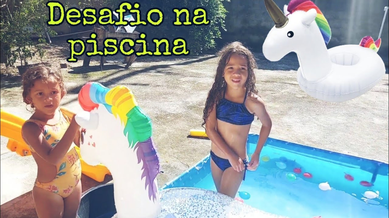 DESAFIO EM CIMA DA BOIA NA PISCINA | CHALLENGE ON TOP OF THE BUOY IN THE SWIMMING POOL