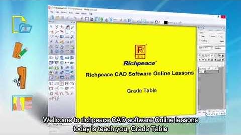 Richpeace CAD Software Online Lessons-Tip of the day-grade table (V9)