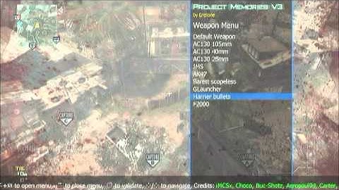 Mw3 mod menu (project memories v3) hit like for handgun (ps3)