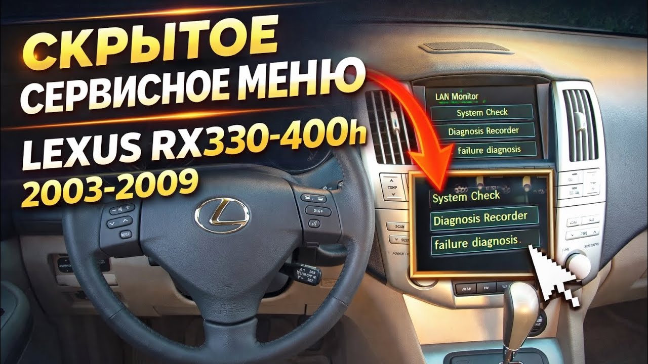 Складывание зеркал lexus rx330