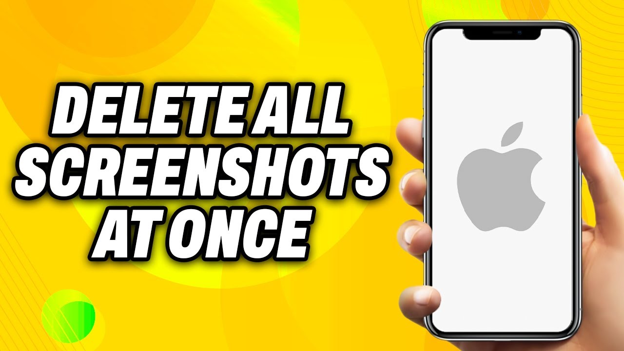 How To Delete All Screenshots At Once on iPhone - Quick Fix