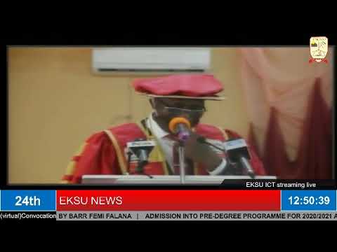 EKITI STATE UNIVERSITY 24TH CONVOCATION LECTURE