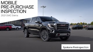 2021 GMC Sierra pre-purchase inspection