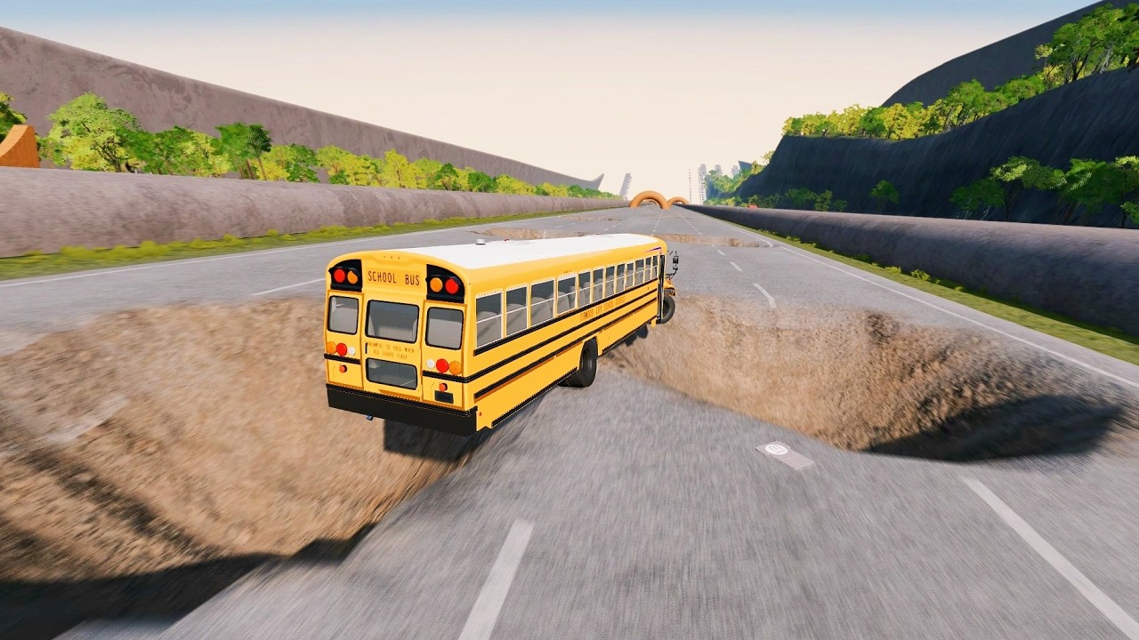Full Throttle INSANE Long Downhill Mayhem! | BeamNG.drive Epic Crashes & Speed Test #36