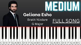 Geliana Esho - Bratit Nizdare - Piano Tutorial - Medium