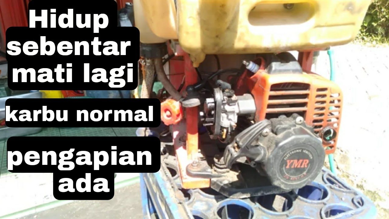 mesin semprot pertanian dingin sulit hidup