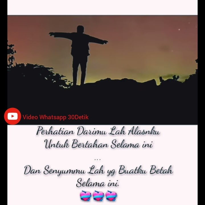 Dijamin Cewe Cewe Pada Baper Liat Video ini II Video Whatsaapp 30Detik Bikin Baper