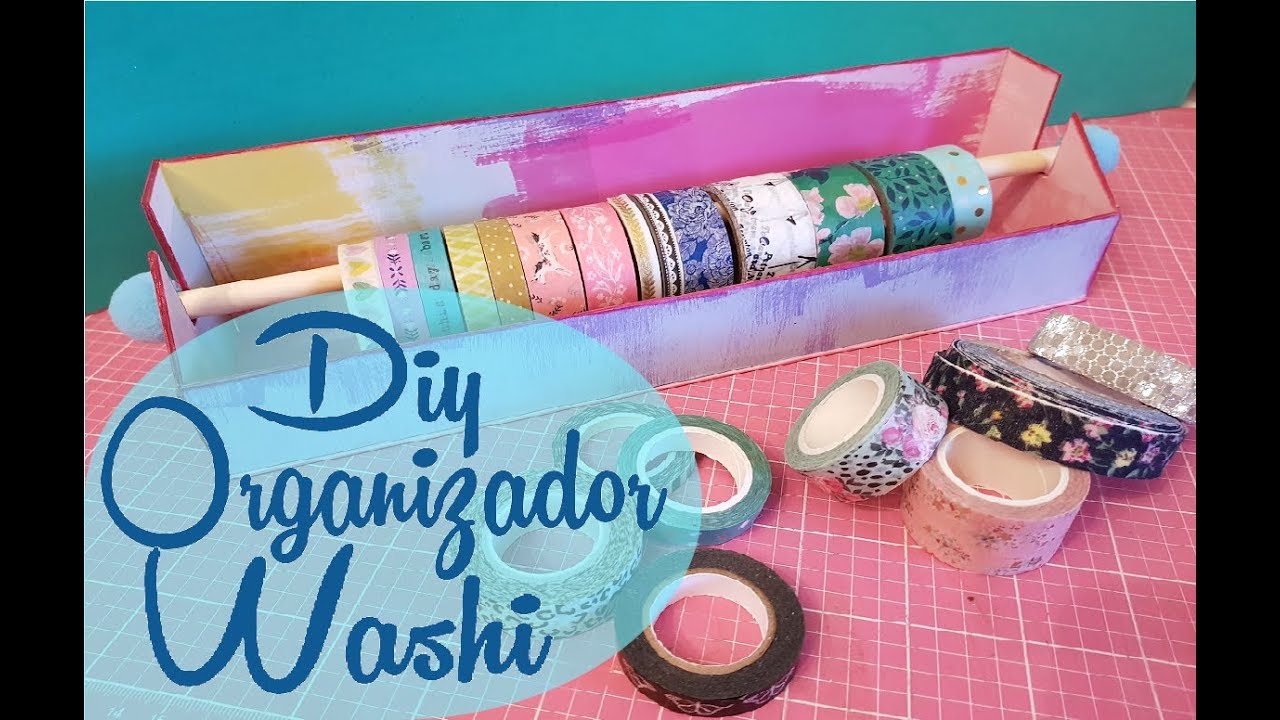 DIY Washi Tape Dispenser and Organizer! Two Methods! 
