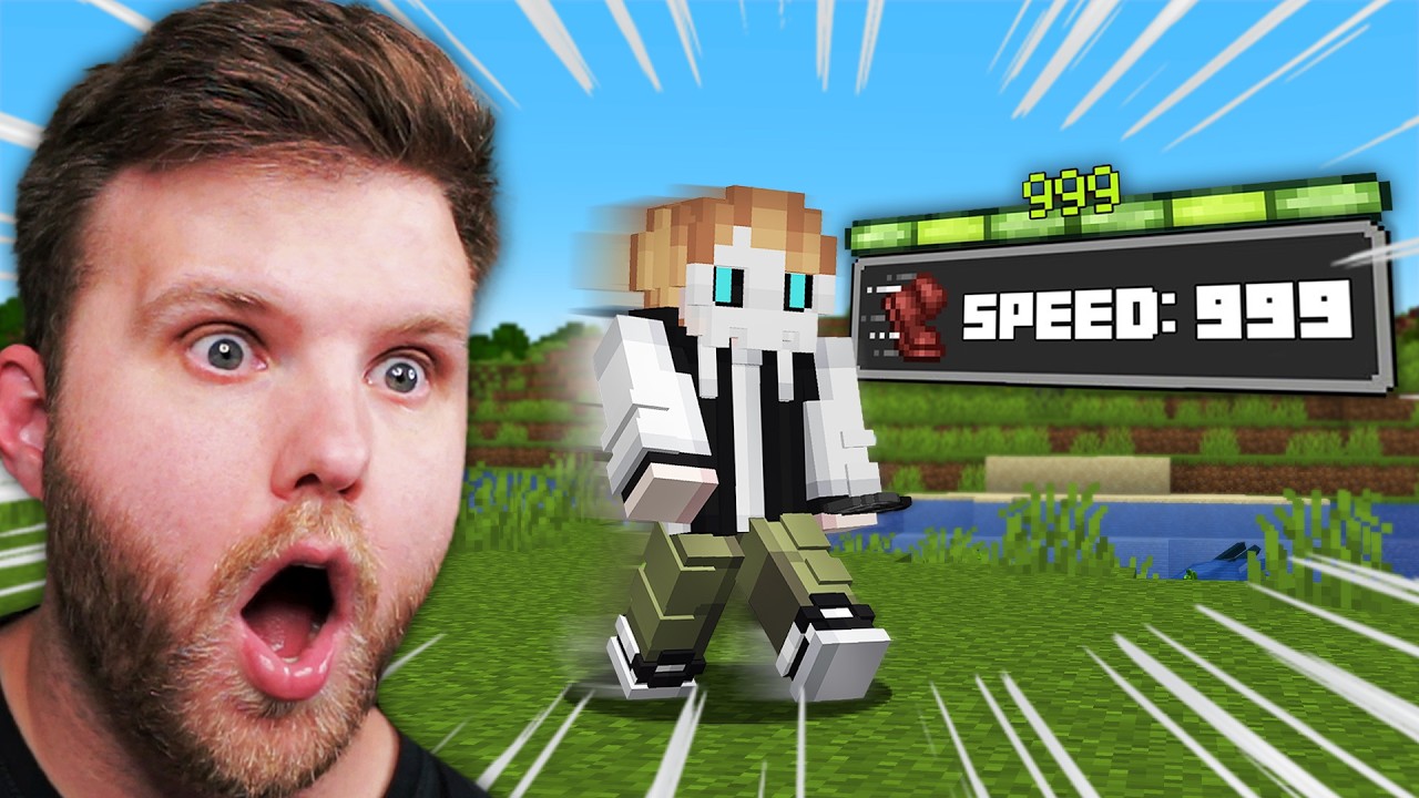 My XP Is My SPEED Level In Minecraft!