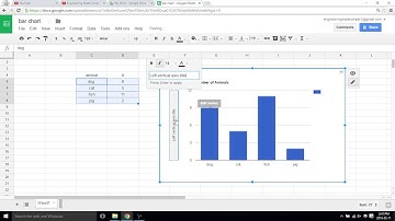 How to make a bar graph - Google sheets video 16