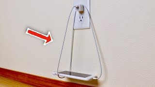 Awesome smartphone life hack! how to charge your phone correctly! hack
if the outlet is too hight above floor! phon...