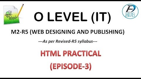 Episode-3||Font tag||HTML Practical for Beginners||NIELIT O Level M2-R5(Web Designing & Publishing)