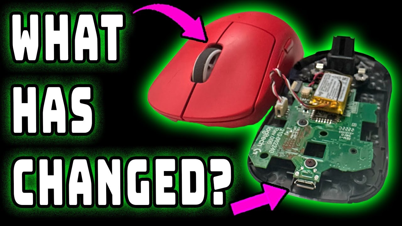 WHATS NEW & IMPROVED?: Logitech G Pro X Superlight Red Edition Teardown 