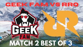 GEEK FAM VS RRQ ROUND 2 MPL INDONESIA SEASON 13 - MOBILE LEGENDS #geekfam #rrq #mplindonesia