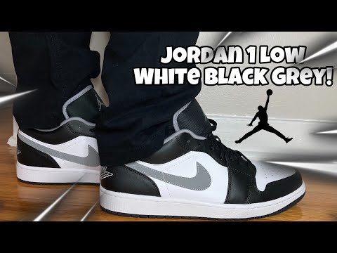 Jordan 1 Low Black Medium Grey Review On Feet Youtube