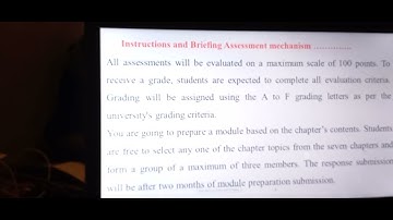 instruction to assessment and evaluation criteria