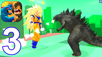 Kaiju Run - Gameplay Walkthrough Part 3 - All Levels 21-33 (Android, iOS)