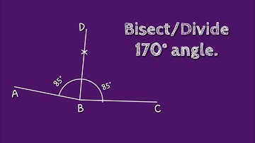 How to Bisect/Divide 170° angle. @SHSIRCLASSES.