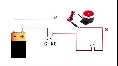 Simple Alarm System Wiring with KeySwitch Micro Switch and Sounder