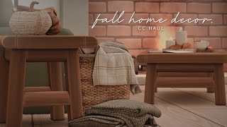 cc haul de otoño para decorar tu casa en los sims 4 + links