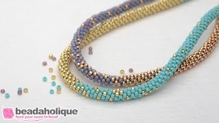 How to Make the Long Beaded Kumihimo Necklace Kit (Abridged Version)