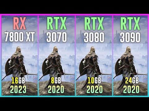 RX 7800 XT vs RTX 3070 vs RTX 3080 vs RTX 3090 - Test in 12 Games