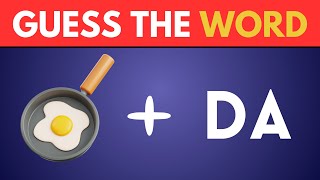 Can You Guess the WORD By Emoji? 🍬🍔🍳Emoji Quiz Challenge 2024