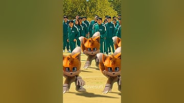 Tails in Squid Game 🥶🔥 | Sonic The hedgehog 3 | SPACE! - Super Slowed #sonic3 #sonic #shorts