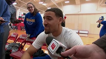 Klay Thompson on randomly getting interviewed for local New York news station | ESPN