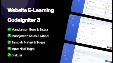 Website E-Learning Codeigniter 3 Gratis