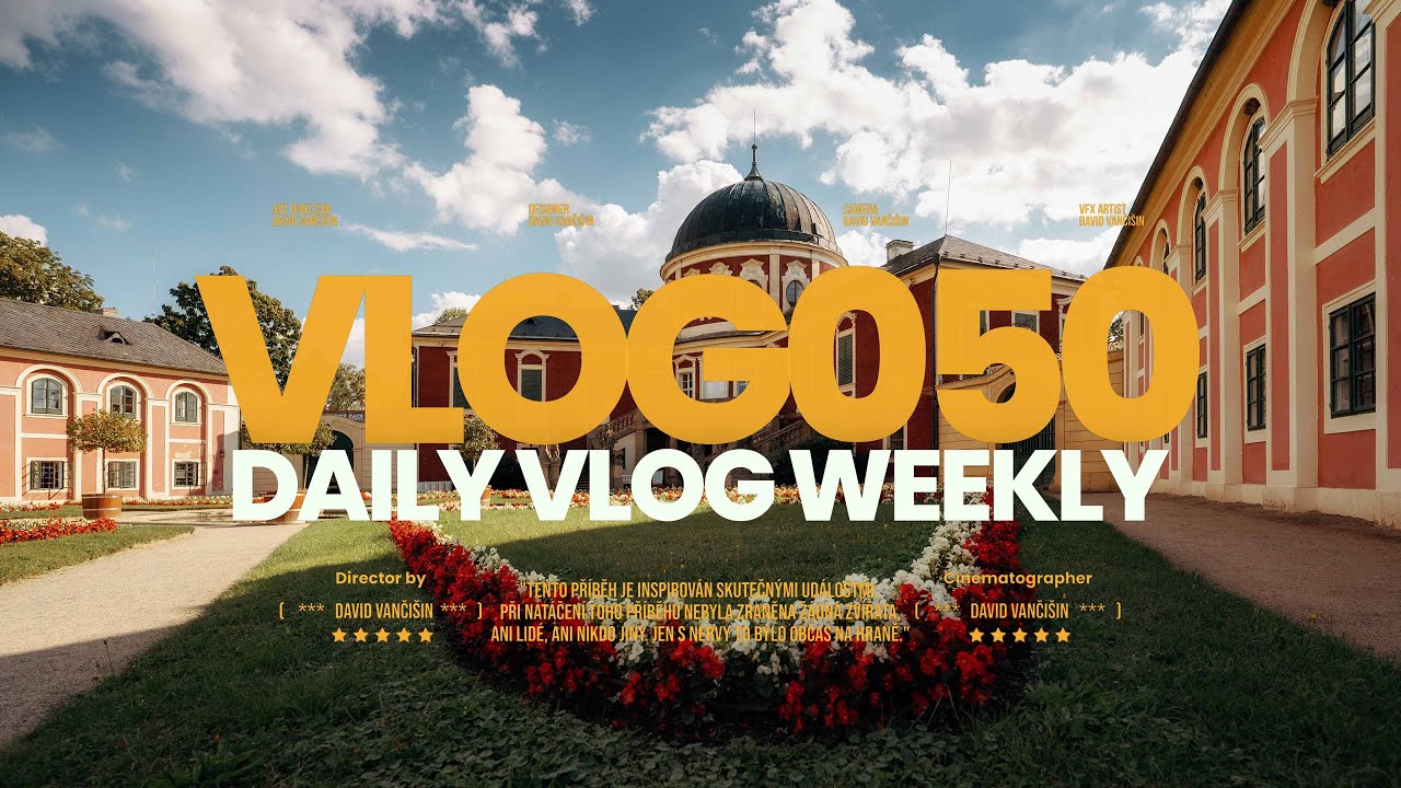 VLOG050 - Co si beru na focení hotelu, Veltrusy a tak - denní vlog