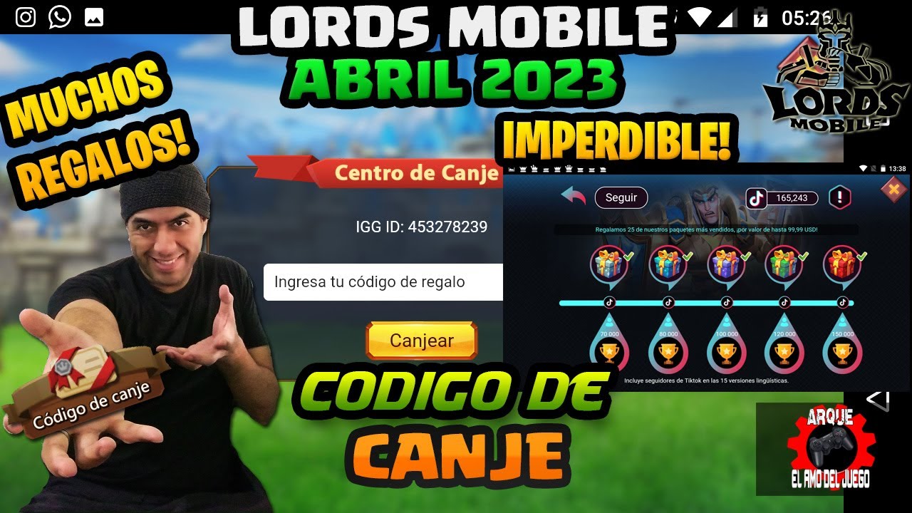 Liste des codes Lords Mobile de 2023 valides 