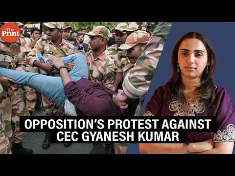 Rahul Gandhi, Opposition MPs detained during protest against CEC Gyanesh Kumar