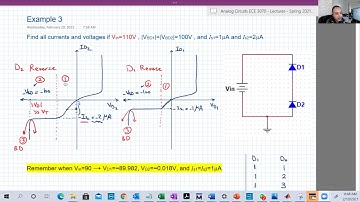 [6d] Solving diode circuit using exponential model - Diodes in breakdown