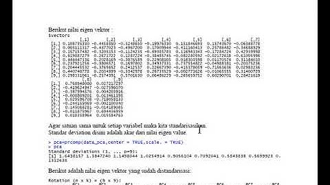 Analisis Komponen Utama dengan RStudio