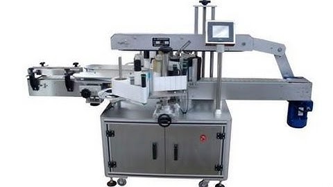 Automatic adhesive three sides square bottle labeling machine manufacturer for glass bottles