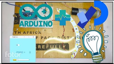 Arduino and Processing: Brightness controller of lights using Serial communication.