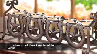 Horseshoes and Stars Candleholder - 10015298