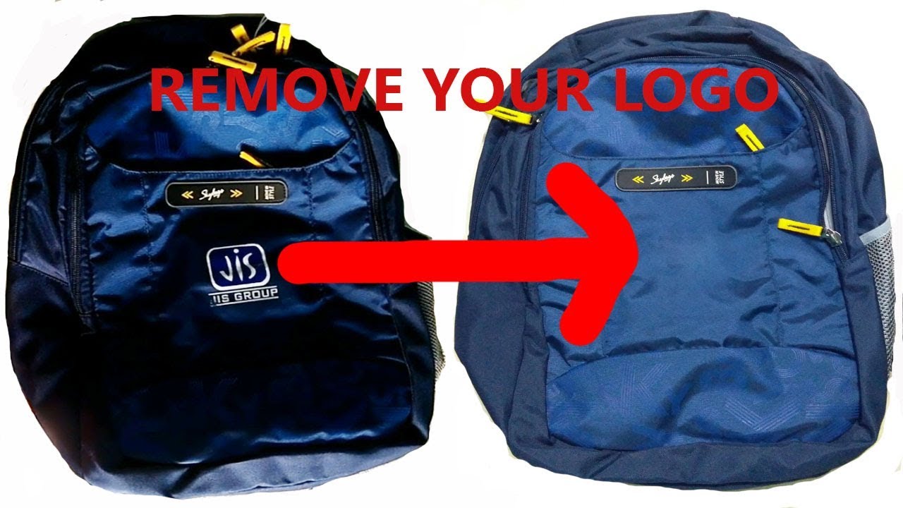 remove printed logo from bag - YouTube