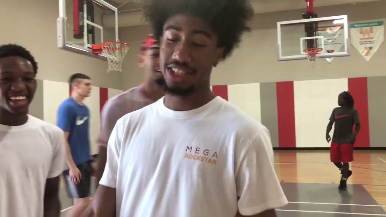 I put him on a poster!!!! 5v5 full court on 8ft rim (intense) - YouTube