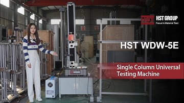 How to use HST WDW-5E Single column electronic universal testing machine with Pneumatic tensile grip
